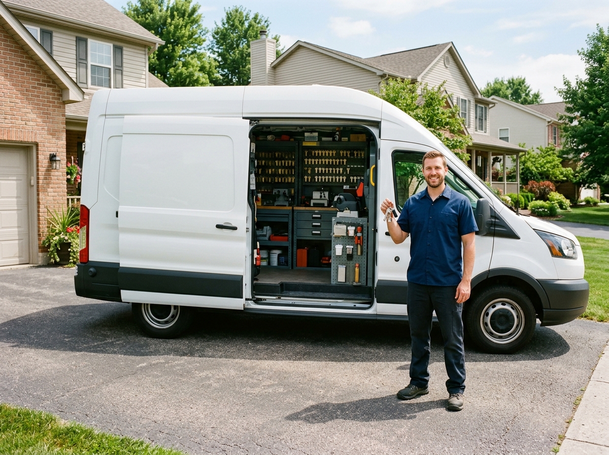 Springfield Locksmith Pros mobile workshop van on dispatch in Greene County